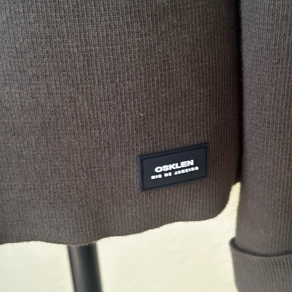 Osklen Men’s Olive Green Knit Sweater With Full Zipper Size Small New With Tags! - Picture 10 of 12